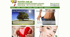 Desktop Screenshot of nutrilife.com.au