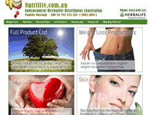 Tablet Screenshot of nutrilife.com.au
